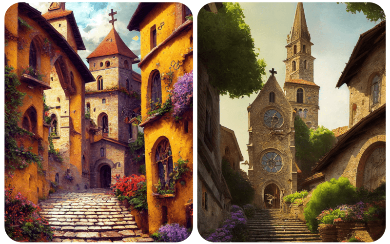 A collection of Renaissance structures, showcasing the architectural innovation and cultural heritage of the period