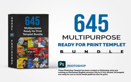 Feature image of 645 multipurpose photoshop templates