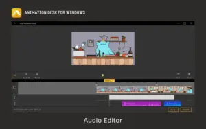Audio Editor available in this tool.