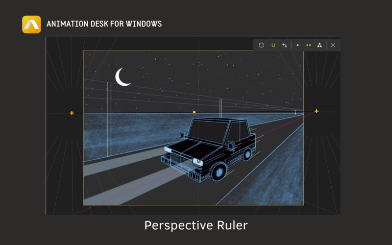 Perspective Ruler available in Animation Desk