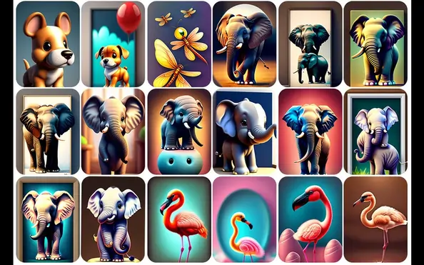 HD elephant & animal illustrations