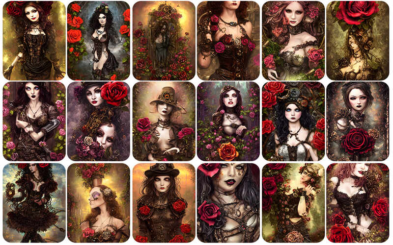 Preview Two of Gothic Images Bundle