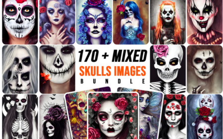Mixed Skull Images Bundle Feature Image