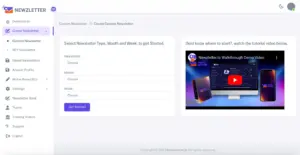 Newzletter - Create a Newsletter Page UI