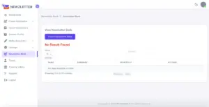 Newzletter - best email newsletter platform - Bank Page View UI