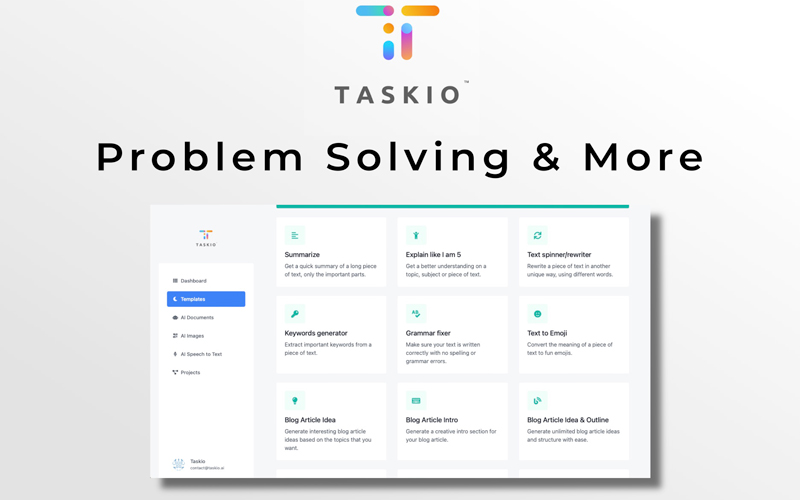 Problem solving feature of the task management tool.