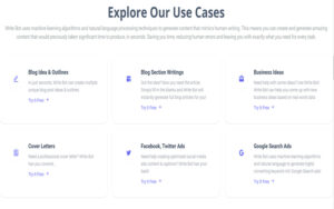 Write bot Ai content generation tool showcasing multiple features designed to write different types of content - ai content writer lifetime deal