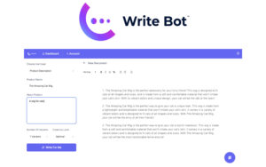 write bots content creation dashboard