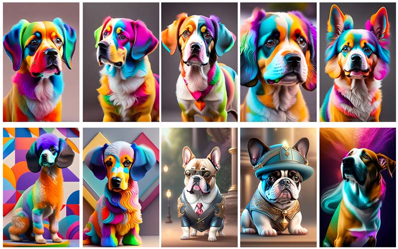 Captivating dog photos showcasing various dog breeds - dog art pictures