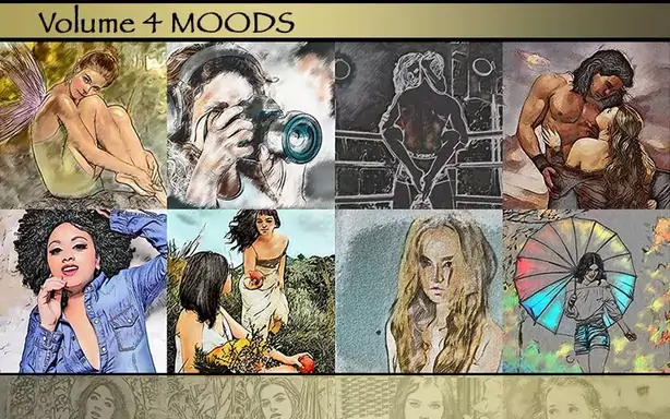 Sketch and mood effects collage