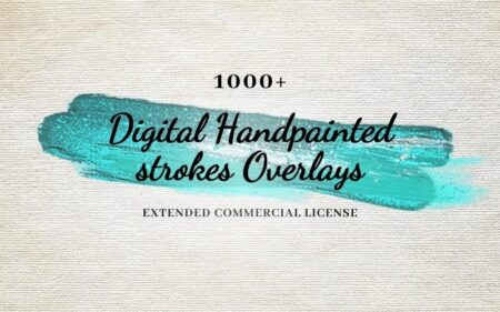 Feature image of 1000+ Hand-painted Strokes Overlays