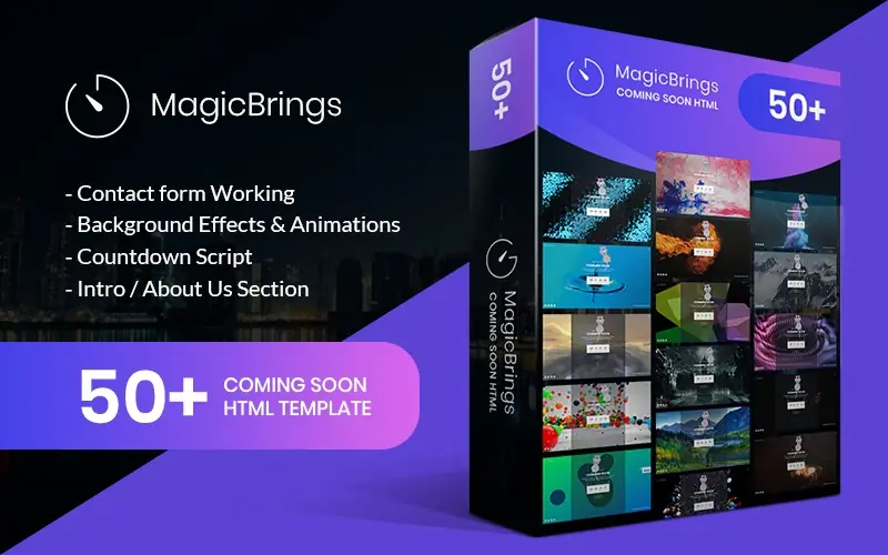 50+ Magic Coming Soon HTML Template.
