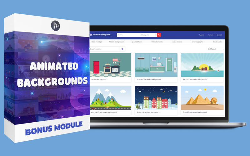 animated backgrounds displaying multiple animated backgrounds featuring islands, hotels, kitchen, pyramids and more
