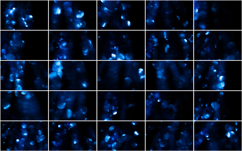 collage of Vibrant blue abstract background