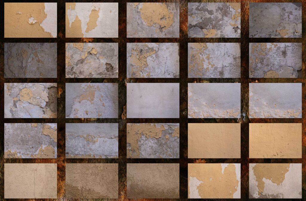 Artistic Cracked Surfaces in Different Colors and Textures