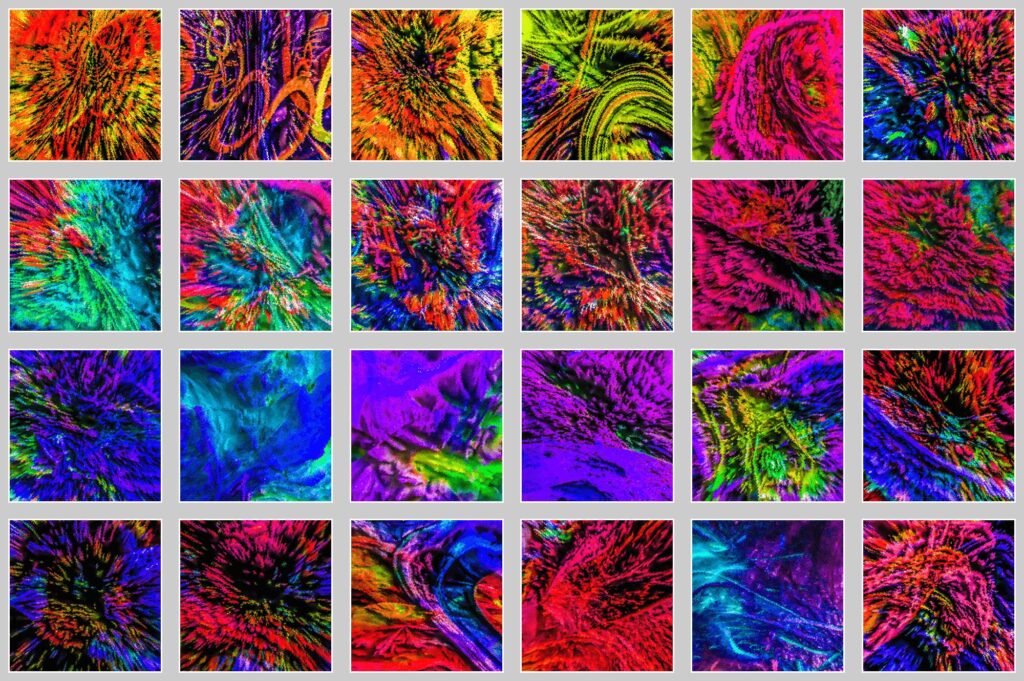 Vibrant Displaced Backgrounds in High Resolution