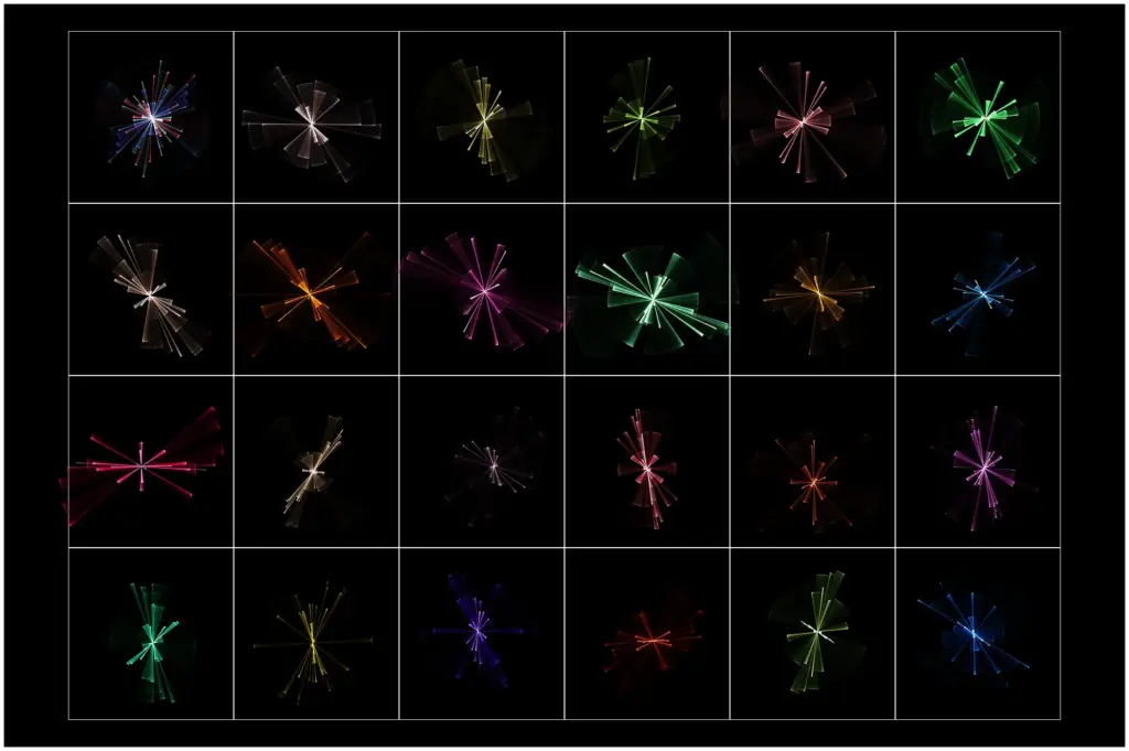A powerful and striking image capturing the essence of an explosion in a burst of vivid colors