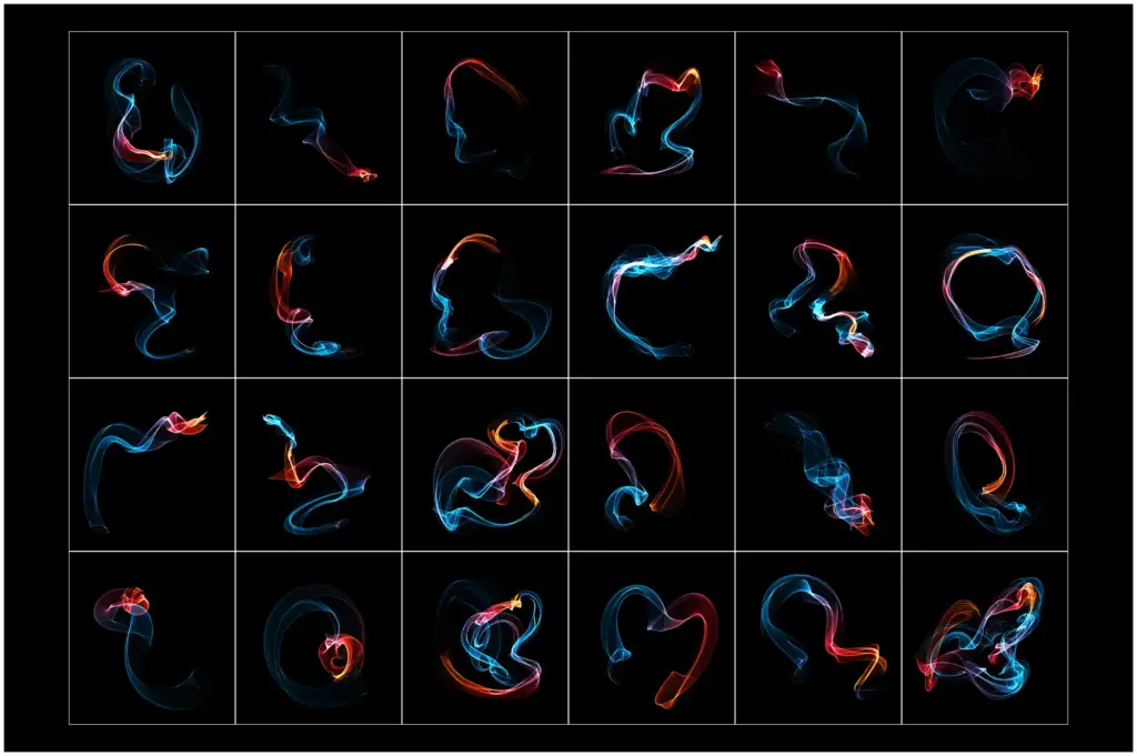An enchanting display of icy fire in a stunning rainbow spectrum