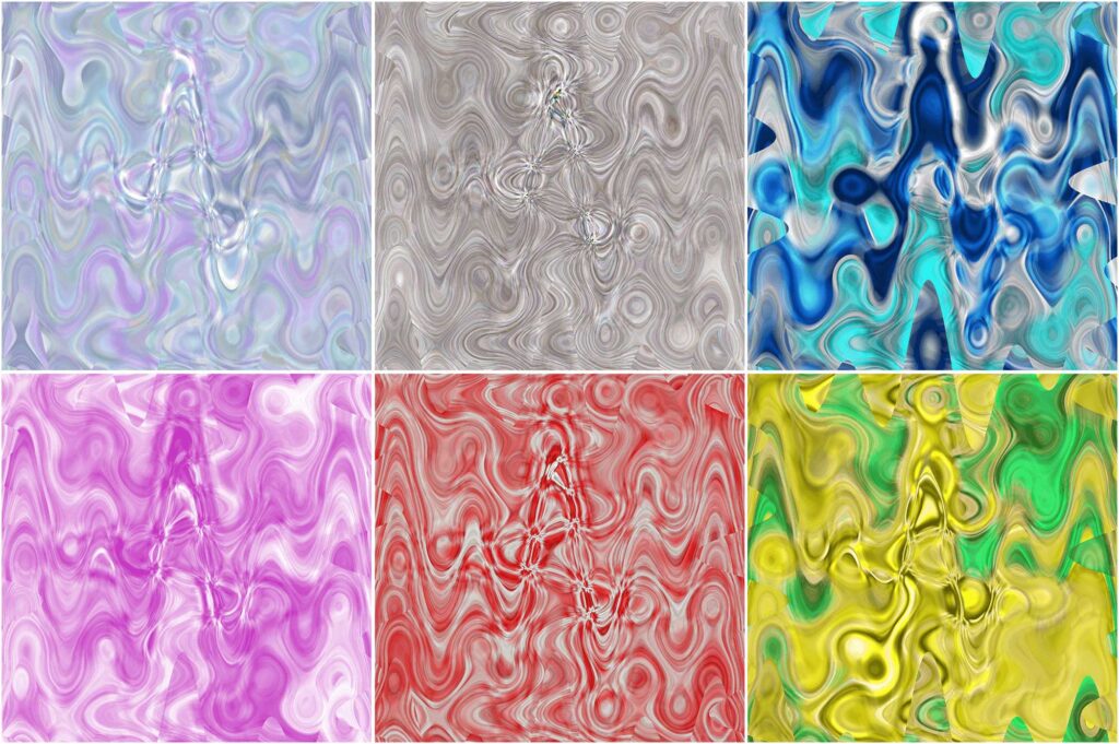 Abstract Frosty Patterns in Cool Tones