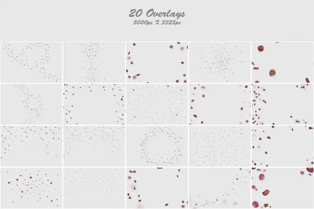 Nature-inspired pink leaves with a touch of shimmer