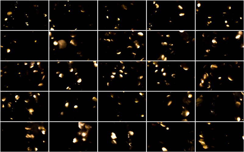 Gleaming gold abstract composition with intricate details