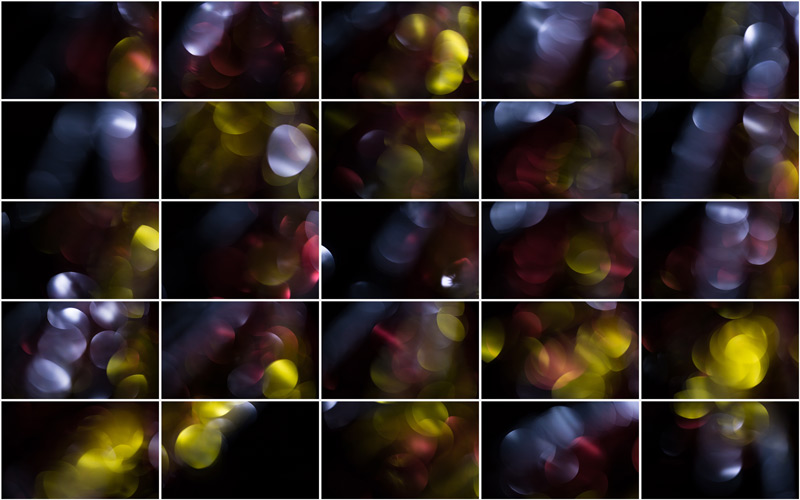 A burst of radiant gold and red bokeh, illuminating the image with ethereal beauty.