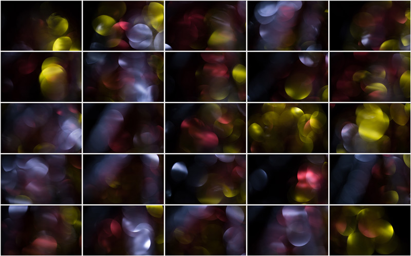 A dreamlike fusion of golden red bokeh lights, evoking a sense of wonder and tranquility