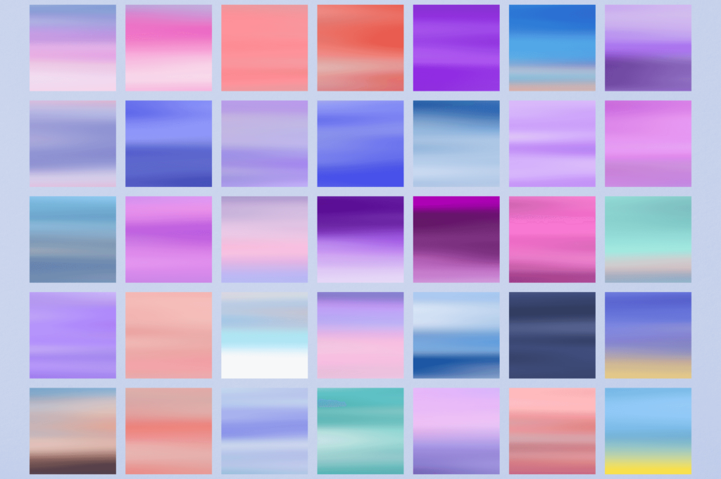 Abstract Gradient Textures in Harmonious Hues