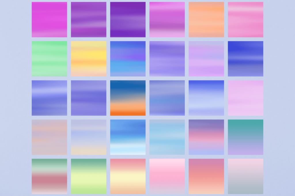 Gradient Backgrounds Preview Image with Smooth Color Transitions