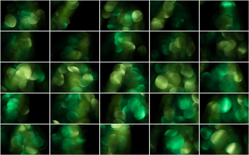 Elegant green bokeh swirls, radiating a soothing and enchanting ambiance.