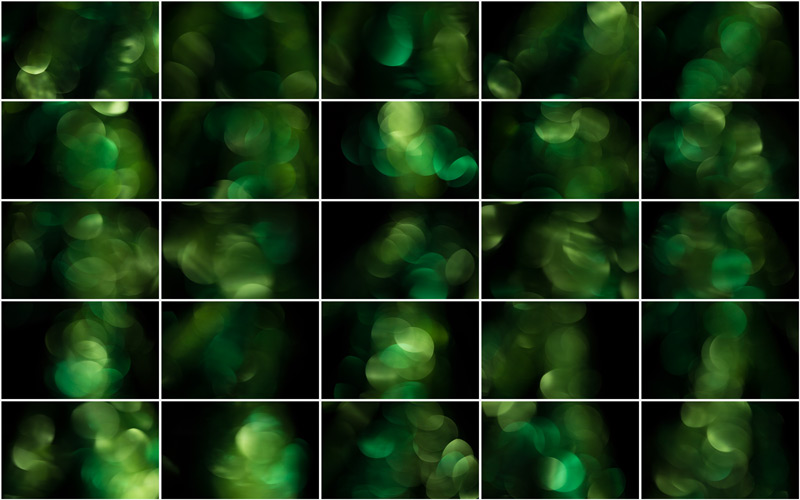 A kaleidoscope of mesmerizing green bokeh, evoking a sense of nature's beauty