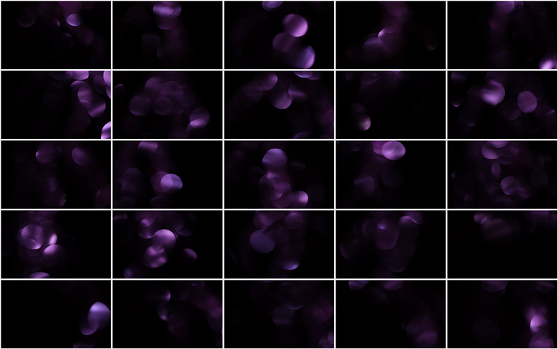 Compilation of mesmerizing magenta bokeh patterns, evoking a tranquil and peaceful ambiance