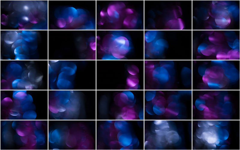 An abstract composition of radiant magenta and blue bokeh, exuding a sense of calmness and serenity.