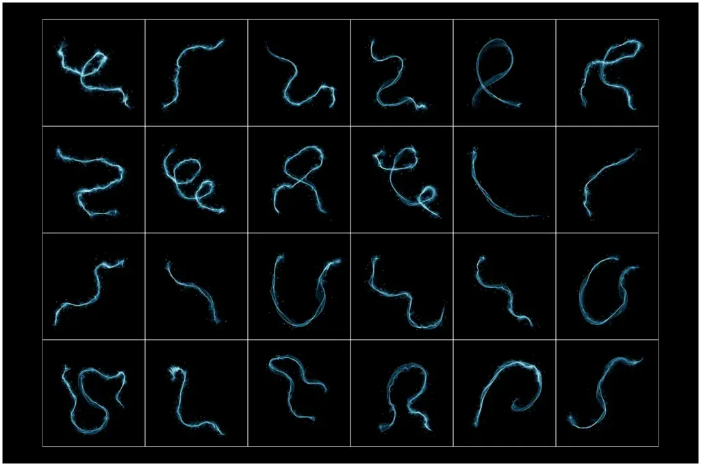 Dynamic and mesmerizing fluid-like blue wave composition
