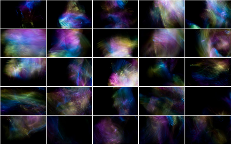 An illuminated keyboard displaying a dynamic range of RGB colors