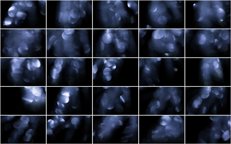 "A captivating collage of silver bokeh lights, creating a mesmerizing and ethereal atmosphere."