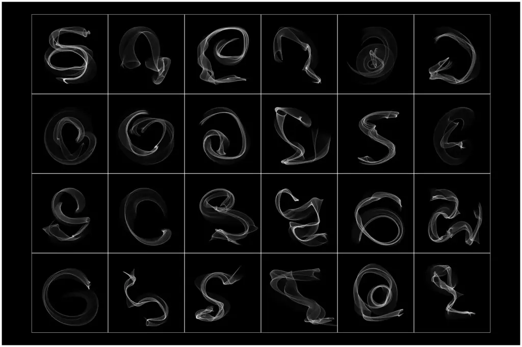 A captivating image showcasing fluid-like white smoke in motion