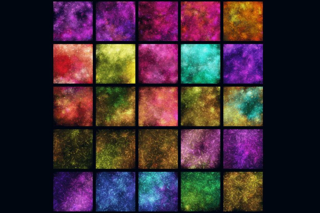 Space Dust Backgrounds Preview Image with Cosmic Particles