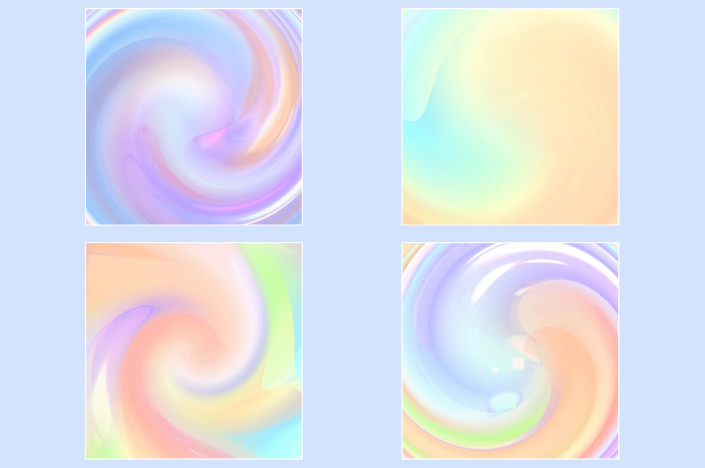 Abstract Twisted Light Textures in Striking Colors