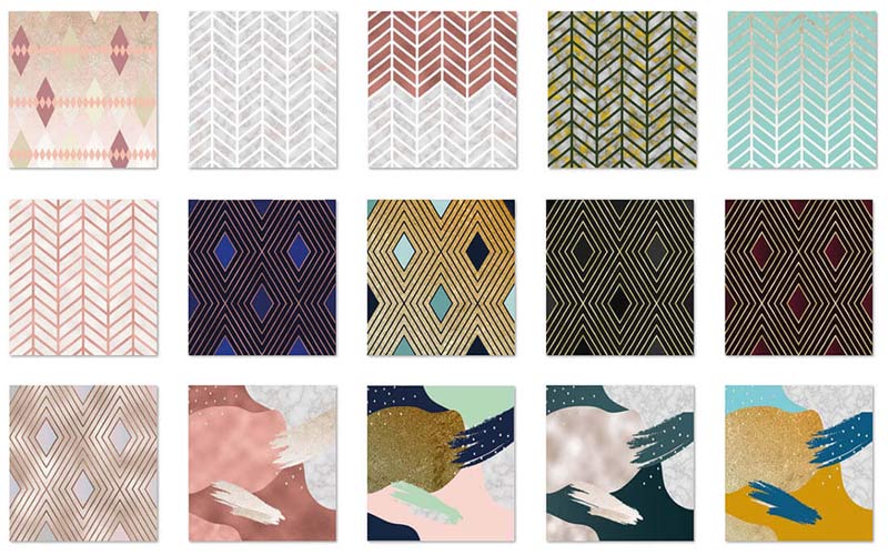 Patchy vibrant backgrounds preview