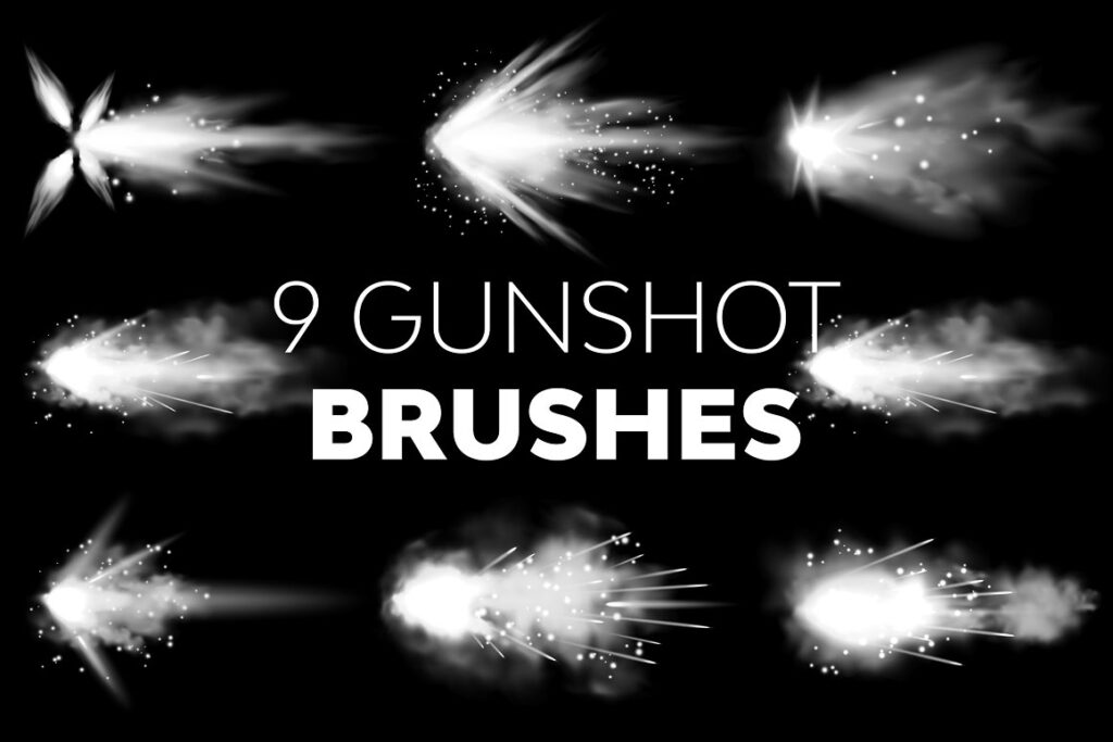 Gunshot brushes preview image.