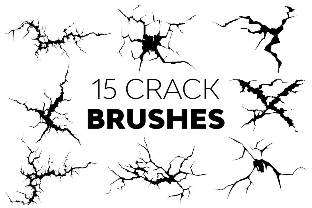 Crack brushes preview image.