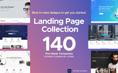 Landing page templates bundle Feature image