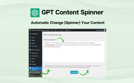 This image is the feature image of GPT Content Spinner Feature Image.