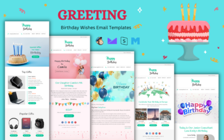 Feature Image of Greetings - Birthday Wishes Email Templates Bundle