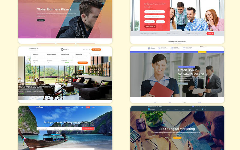 Landing Page Templates Digital marketing , travel websites and more