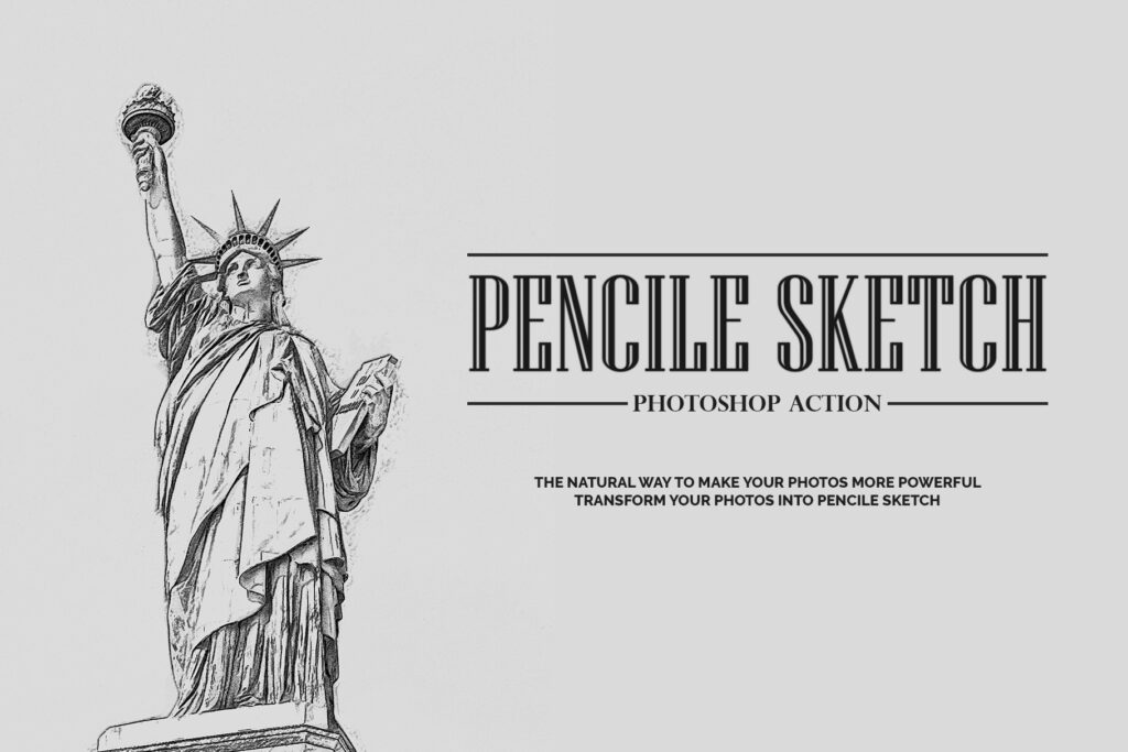 Pencil Sketch PS Action