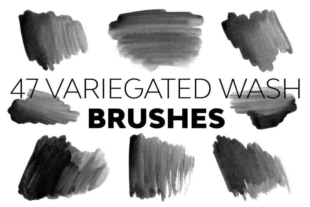 Variegated wash brushes preview image.