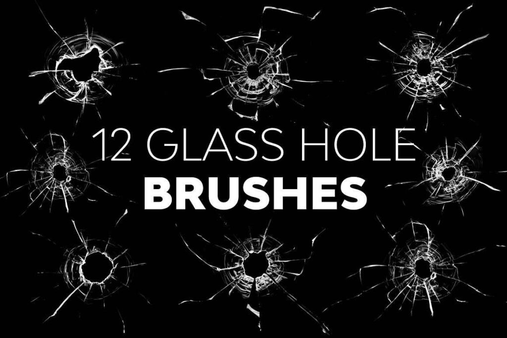 Glass hole brushes preview image.