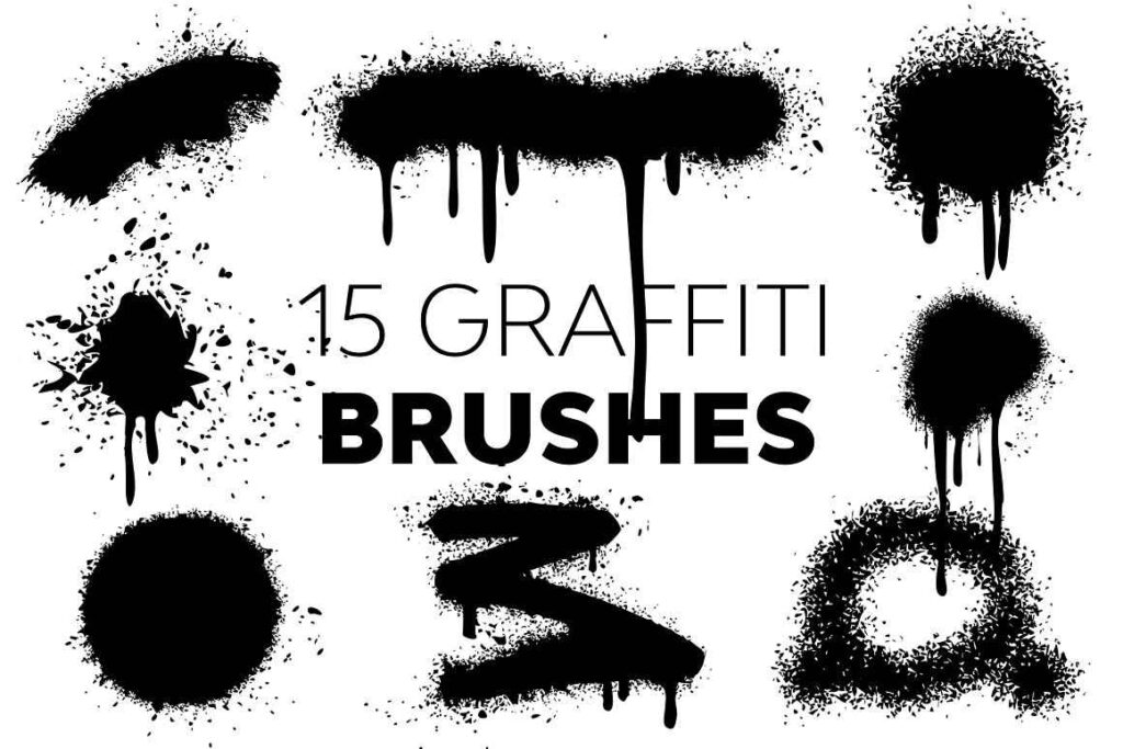 Graffiti brushes preview image.